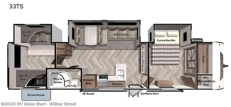 2021 Forest River Wildwood 33TS - Used Travel Trailer For Sale by RV Value Mart - Willow Street in Willow Street, Pennsylvania features Slideout