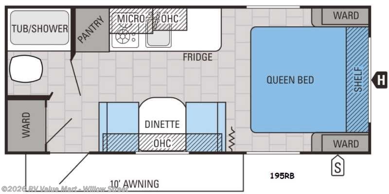 2016 Jayco Jay Flight SLX 195RB - Used Travel Trailer For Sale by RV Value Mart - Willow Street in Willow Street, Pennsylvania