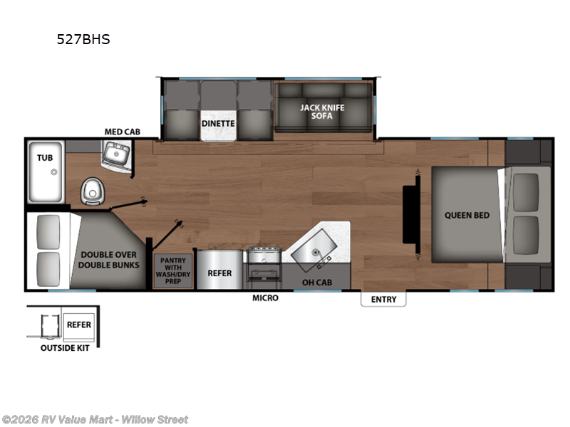 2026 Shasta I-5 Edition 527BHS - New Travel Trailer For Sale by RV Value Mart - Willow Street in Willow Street, Pennsylvania features Slideout