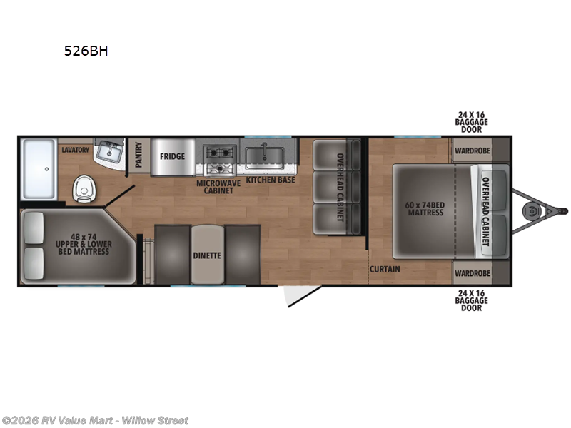 2026 Shasta I-5 Edition 526BH - New Travel Trailer For Sale by RV Value Mart - Willow Street in Willow Street, Pennsylvania
