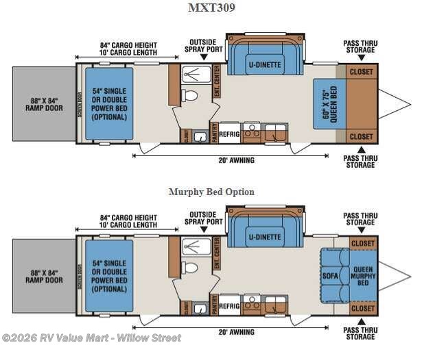 2015 K-Z MXT 309 - Used Toy Hauler For Sale by RV Value Mart - Willow Street in Willow Street, Pennsylvania features Slideout