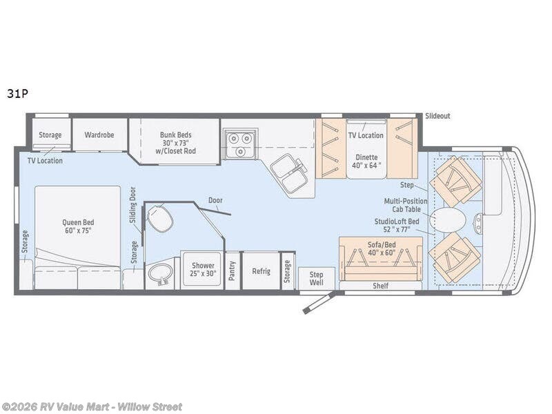 2019 Winnebago Intent 31P - Used Class A For Sale by RV Value Mart - Willow Street in Willow Street, Pennsylvania features Slideout
