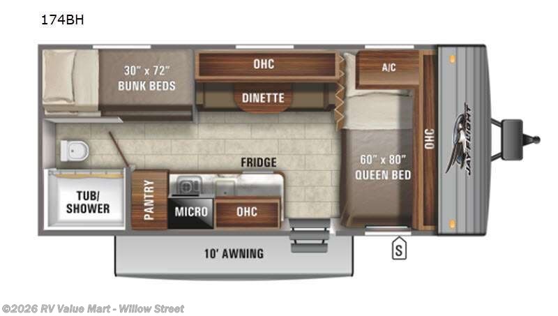 2021 Jayco Jay Flight SLX Western Edition 174BH - Used Travel Trailer For Sale by RV Value Mart - Willow Street in Willow Street, Pennsylvania