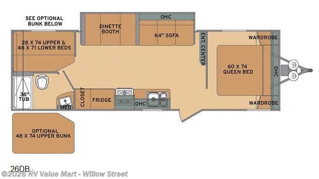 2016 Shasta Oasis 26DB - Used Travel Trailer For Sale by RV Value Mart - Willow Street in Willow Street, Pennsylvania