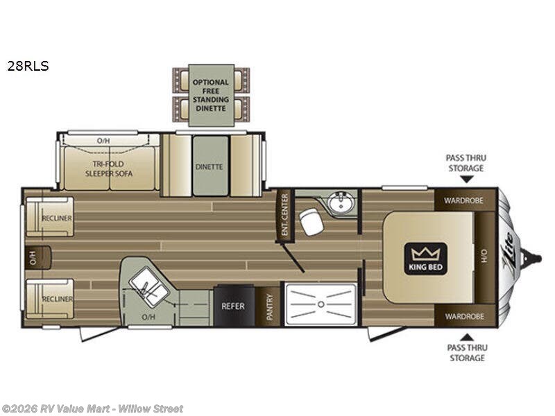 2017 Keystone Cougar X-Lite 28RLS - Used Travel Trailer For Sale by RV Value Mart - Willow Street in Willow Street, Pennsylvania features Slideout