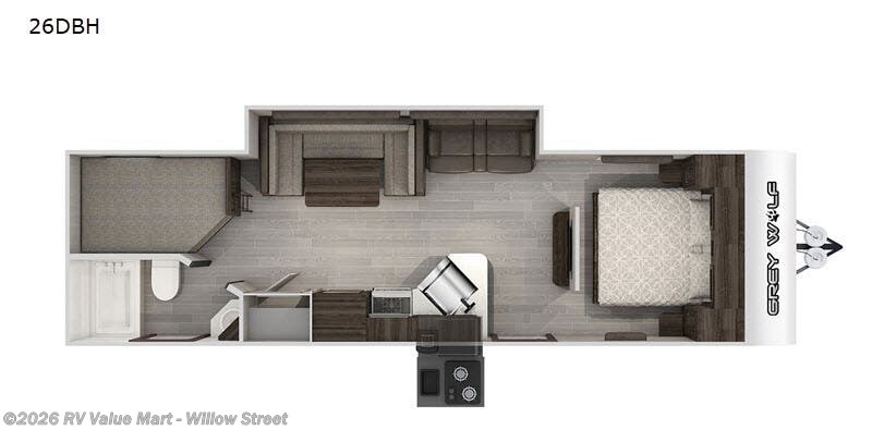 2020 Forest River Cherokee Grey Wolf 26DBH - Used Travel Trailer For Sale by RV Value Mart - Willow Street in Willow Street, Pennsylvania features Slideout