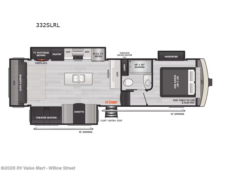 2023 Keystone Arcadia Super Lite 332SLRL - Used Fifth Wheel For Sale by RV Value Mart - Willow Street in Willow Street, Pennsylvania features Slideout