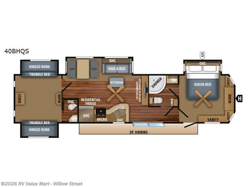 2018 Jayco Jay Flight Bungalow 40BHQS - Used Destination Trailer For Sale by RV Value Mart - Willow Street in Willow Street, Pennsylvania features Slideout