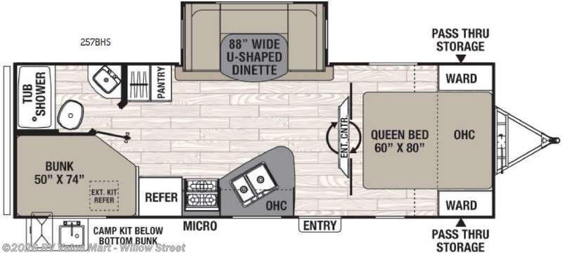 2017 Coachmen Freedom Express 257BHS - Used Travel Trailer For Sale by RV Value Mart - Willow Street in Willow Street, Pennsylvania features Slideout