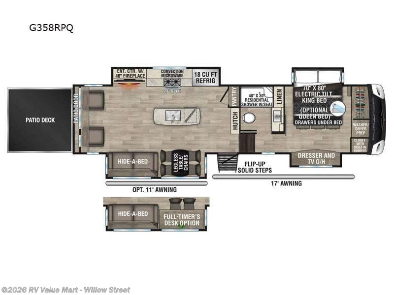 2023 K-Z Durango Gold G358RPQ - Used Fifth Wheel For Sale by RV Value Mart - Willow Street in Willow Street, Pennsylvania features Slideout