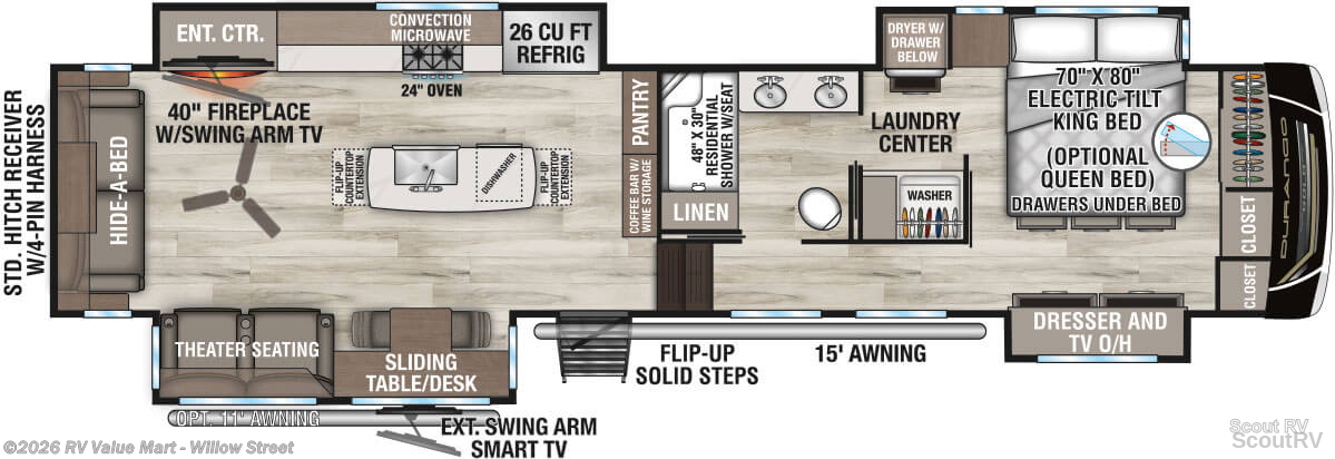 2026 K-Z Durango Gold 384MSQ - New Fifth Wheel For Sale by RV Value Mart - Willow Street in Willow Street, Pennsylvania
