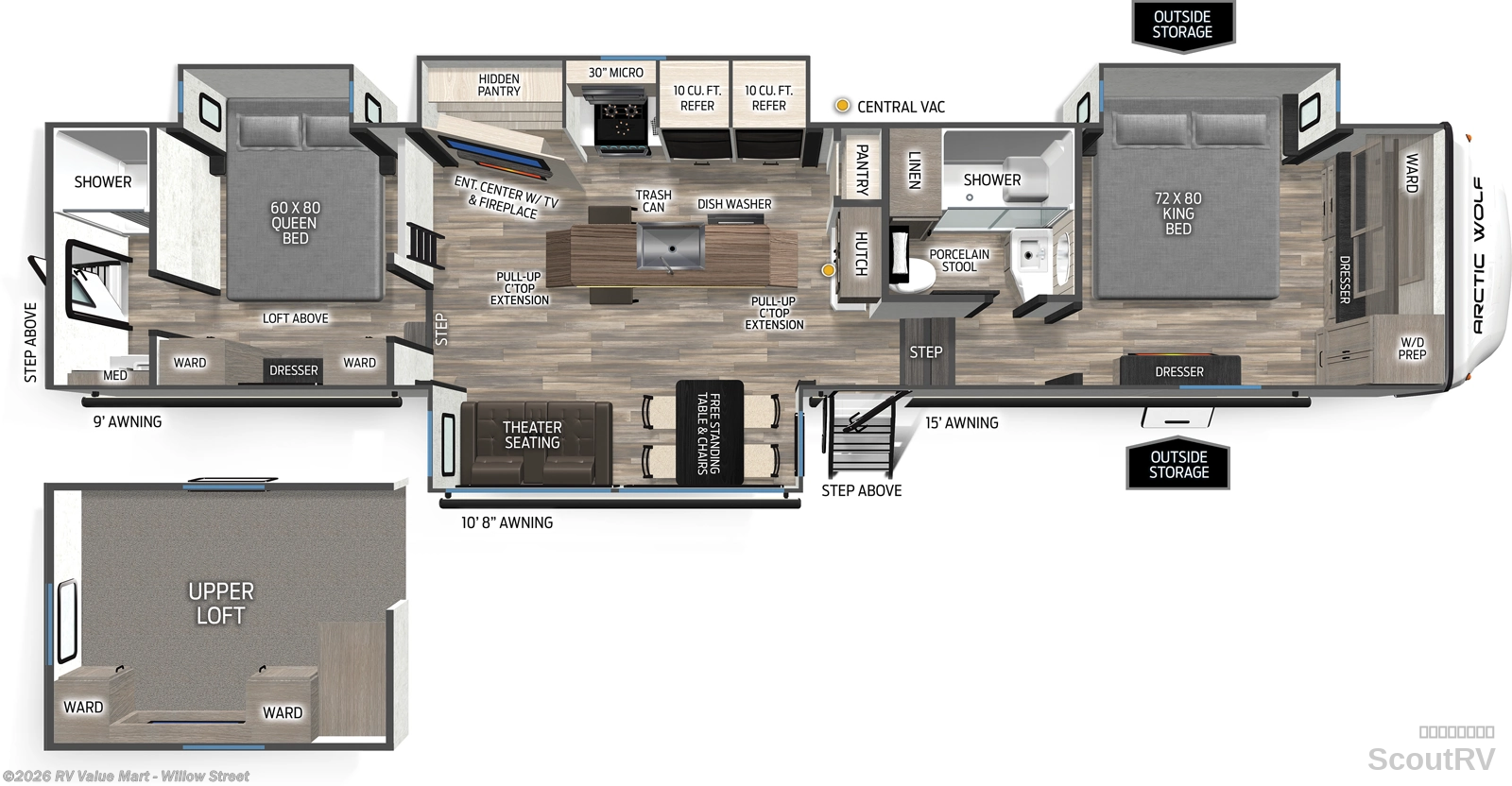2026 Forest River Cherokee Arctic Wolf 38DST - New Fifth Wheel For Sale by RV Value Mart - Willow Street in Willow Street, Pennsylvania