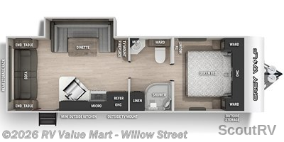 2021 Forest River Cherokee Grey Wolf 23MK - Used Travel Trailer For Sale by RV Value Mart - Willow Street in Willow Street, Pennsylvania