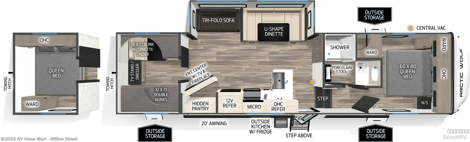 2027 Forest River Cherokee Arctic Wolf 285OPT - New Fifth Wheel For Sale by RV Value Mart - Willow Street in Willow Street, Pennsylvania