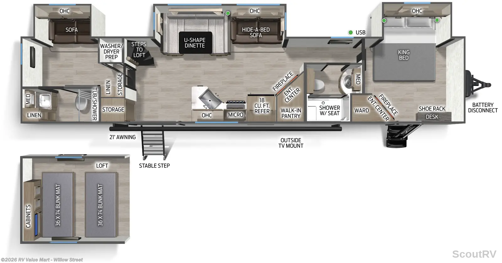 2026 Forest River Cherokee Timberwolf 39DC - New Destination Trailer For Sale by RV Value Mart - Willow Street in Willow Street, Pennsylvania