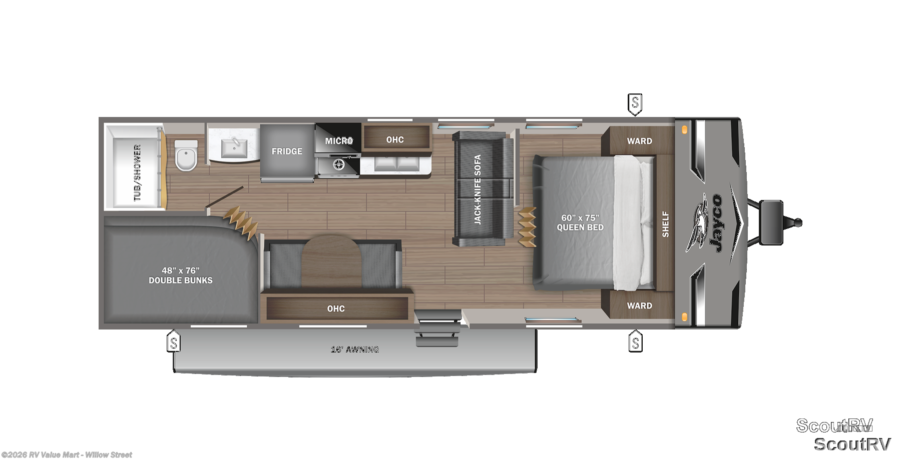 2023 Jayco Jay Flight 264BH - Used Travel Trailer For Sale by RV Value Mart - Willow Street in Willow Street, Pennsylvania