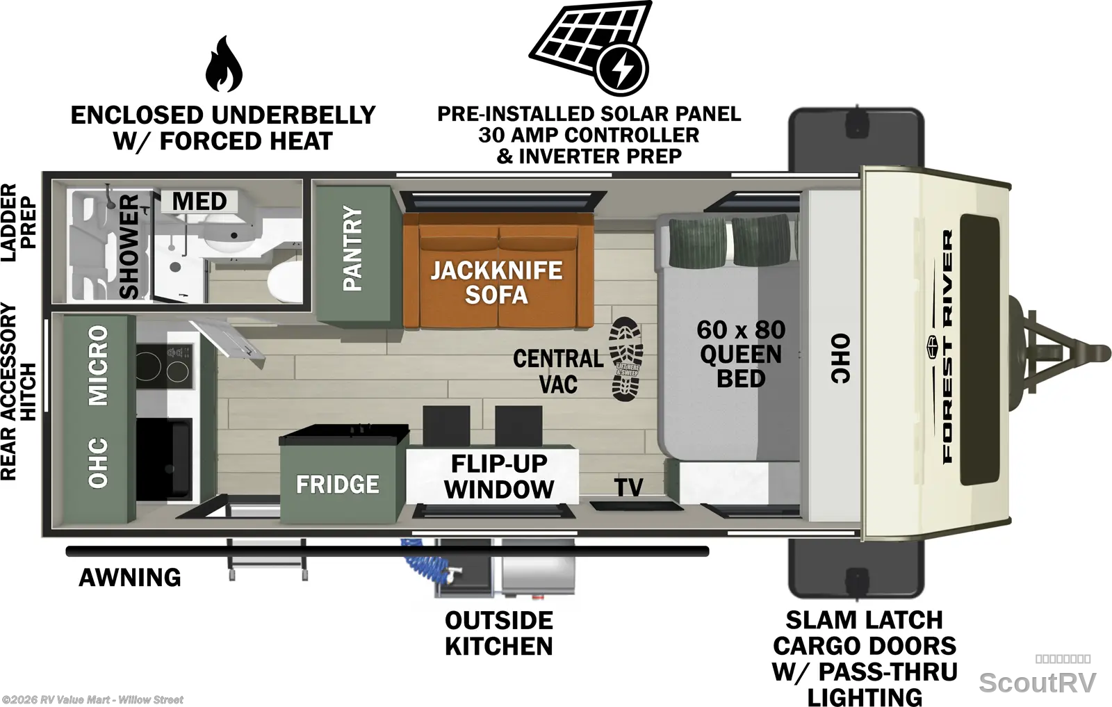 2026 Forest River No Boundaries NB18.2-BM - New Travel Trailer For Sale by RV Value Mart - Willow Street in Willow Street, Pennsylvania