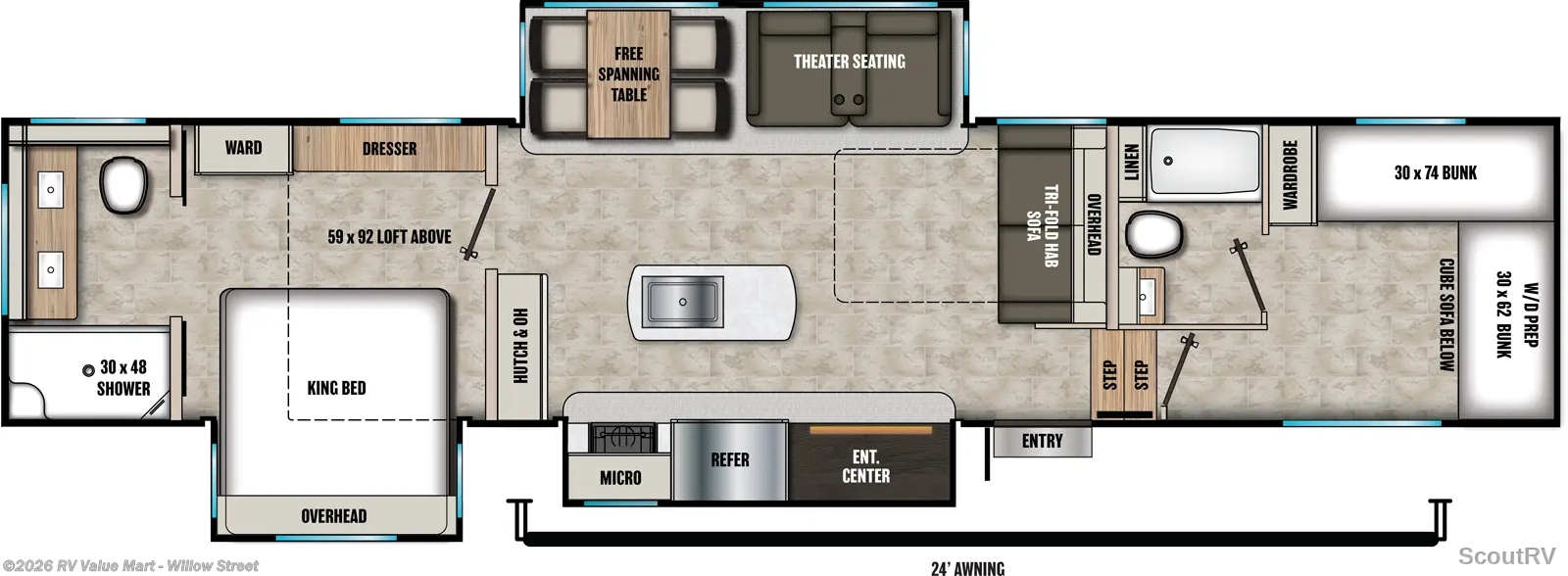 2027 Coachmen Chaparral 375BAF - New Fifth Wheel For Sale by RV Value Mart - Willow Street in Willow Street, Pennsylvania