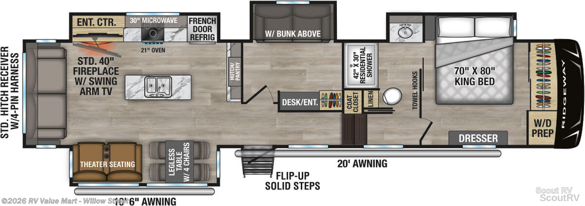 2026 K-Z Ridgeway 36MB - New Fifth Wheel For Sale by RV Value Mart - Willow Street in Willow Street, Pennsylvania