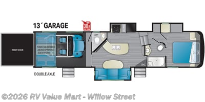 2022 Heartland Road Warrior Toy Hauler Series 351 - Used Fifth Wheel For Sale by RV Value Mart - Willow Street in Willow Street, Pennsylvania