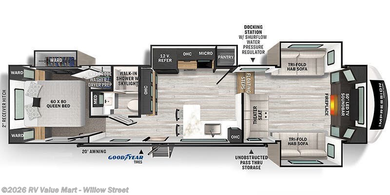2022 Forest River Impression 320FL - Used Fifth Wheel For Sale by RV Value Mart - Willow Street in Willow Street, Pennsylvania