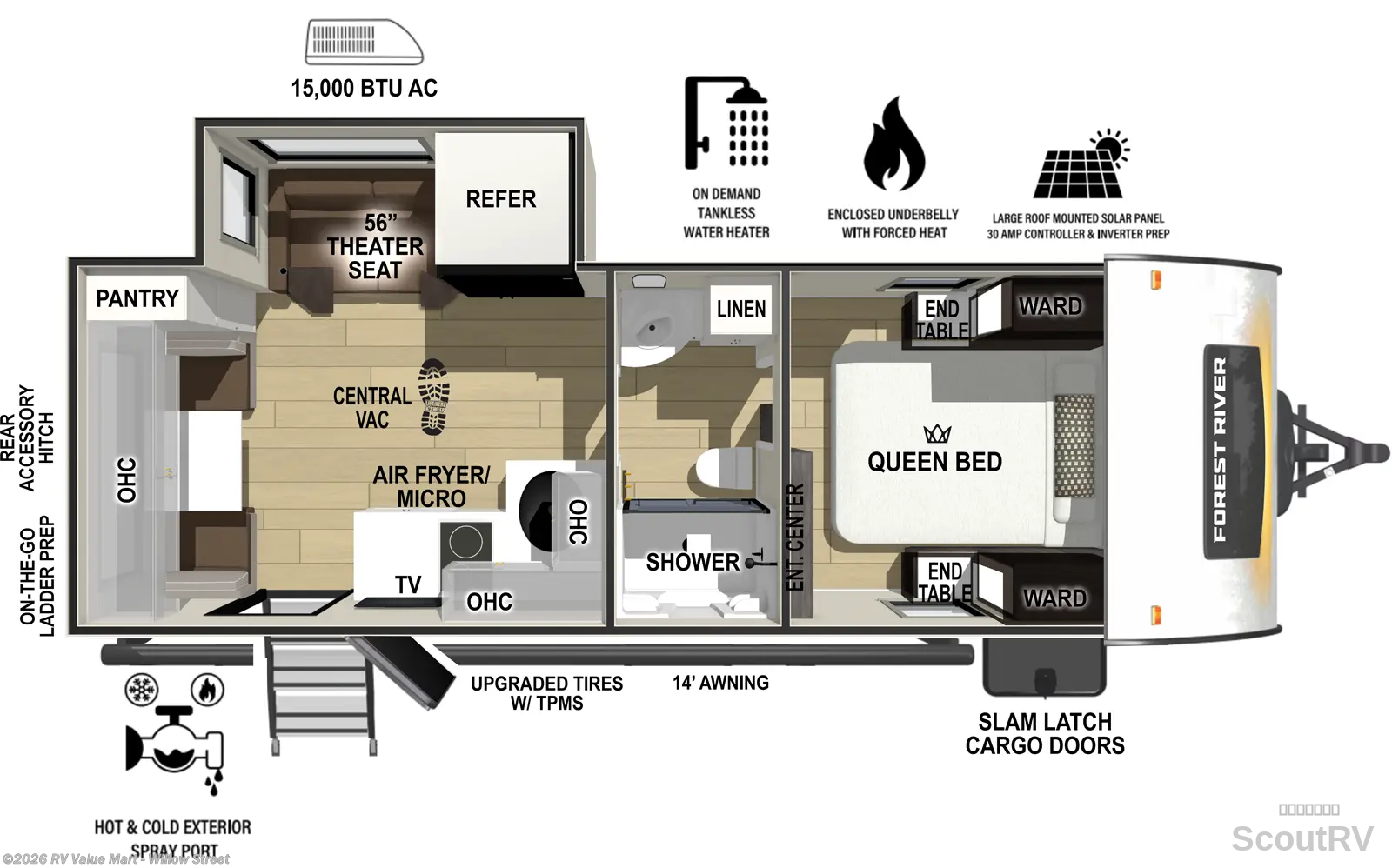 2027 Forest River R-Pod RP-198 - New Travel Trailer For Sale by RV Value Mart - Willow Street in Willow Street, Pennsylvania