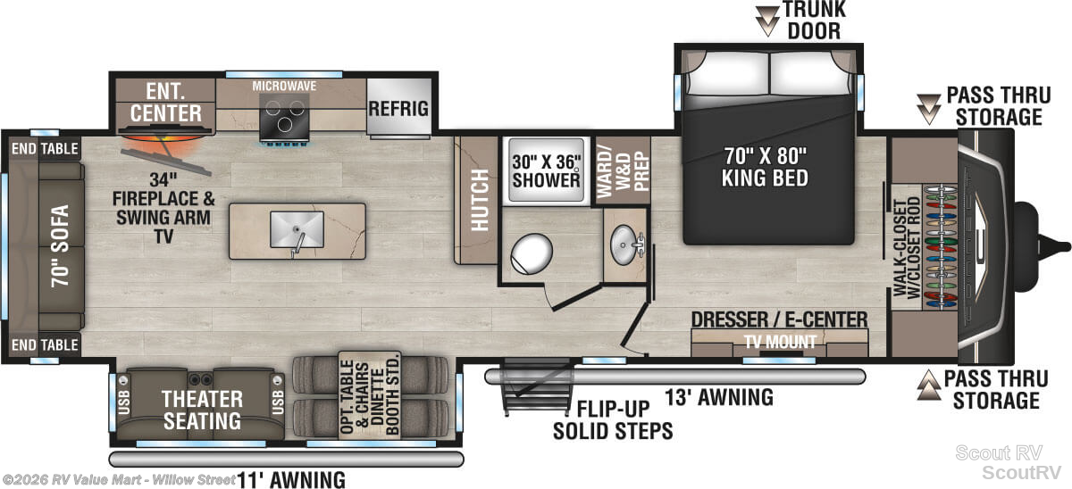2027 K-Z Connect C313MK - New Travel Trailer For Sale by RV Value Mart - Willow Street in Willow Street, Pennsylvania
