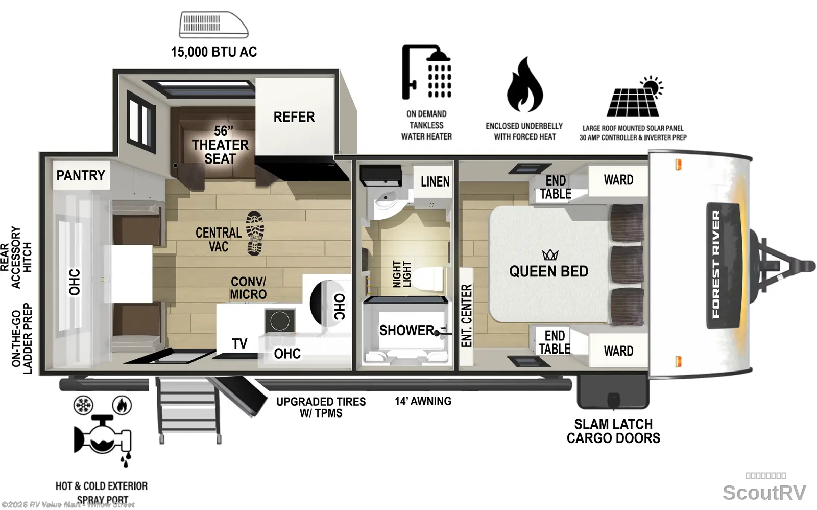 2027 Forest River R-Pod RP-198 - New Travel Trailer For Sale by RV Value Mart - Willow Street in Willow Street, Pennsylvania