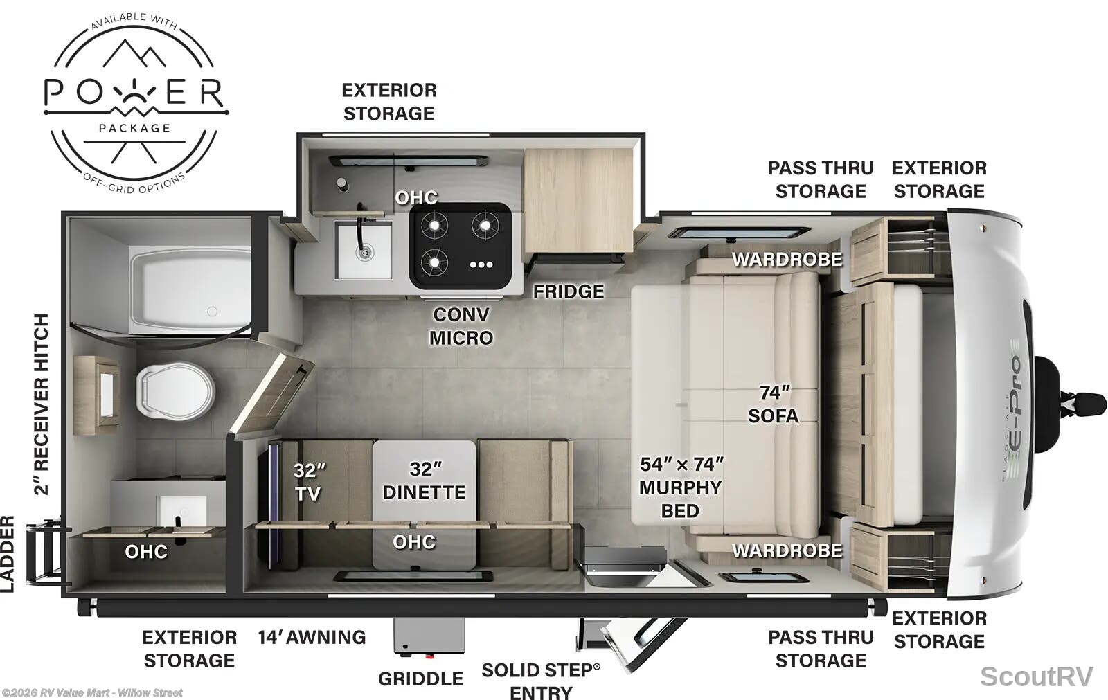 2022 Forest River Flagstaff E-Pro E19FDS - Used Travel Trailer For Sale by RV Value Mart - Willow Street in Willow Street, Pennsylvania
