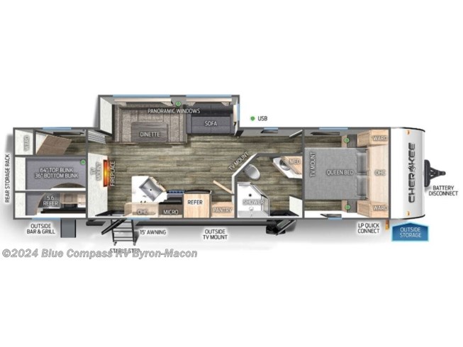 2024 Forest River Cherokee Black Label 294GEBGBL - New Travel Trailer For Sale by Blue Compass RV Macon in Byron, Georgia