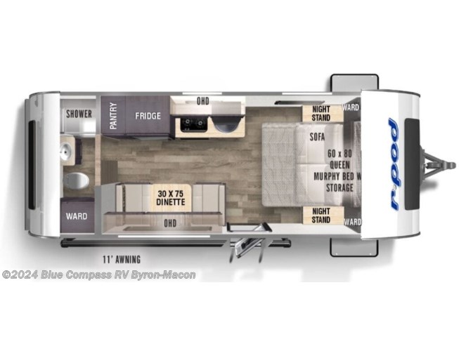 2022 Forest River R-Pod RP-192 - Used Travel Trailer For Sale by Blue Compass RV Byron-Macon in Byron, Georgia