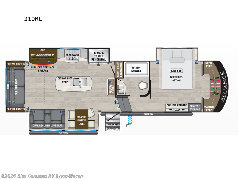 2024 Alliance RV Paradigm 310RL - Used Fifth Wheel For Sale by Blue Compass RV Byron-Macon in Byron, Georgia features Slideout