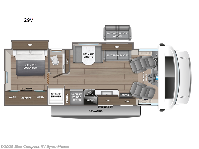 2026 Entegra Coach Esteem 29V - New Class C For Sale by Blue Compass RV Byron-Macon in Byron, Georgia features Slideout