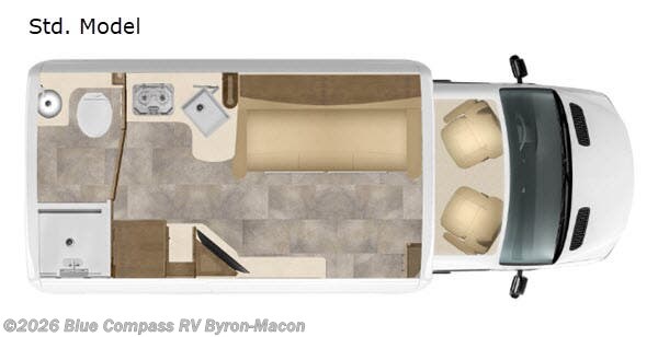2018 Pleasure-Way Plateau XLMB Std. Model - Used Class B For Sale by Blue Compass RV Byron-Macon in Byron, Georgia