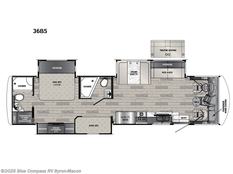 2022 Forest River Georgetown 5 Series 36B - Used Class A For Sale by Blue Compass RV Byron-Macon in Byron, Georgia features Slideout