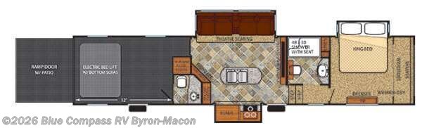 2015 Forest River Vengeance Touring Edition 39B12 - Used Fifth Wheel For Sale by Blue Compass RV Byron-Macon in Byron, Georgia features Slideout