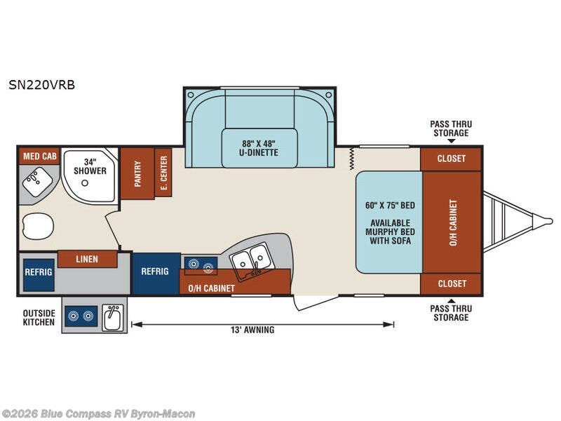 2017 Venture RV Sonic SN220VRB - Used Travel Trailer For Sale by Blue Compass RV Byron-Macon in Byron, Georgia features Slideout