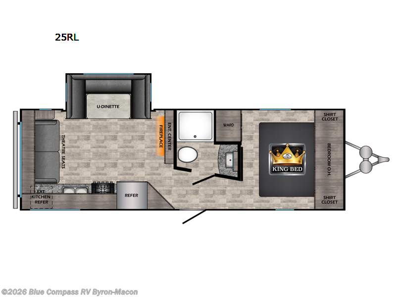 2022 CrossRoads Volante 25RL - Used Travel Trailer For Sale by Blue Compass RV Byron-Macon in Byron, Georgia features Slideout