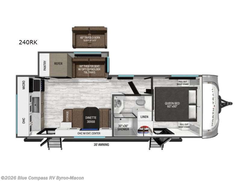 2026 Heartland North Trail 240RK - New Travel Trailer For Sale by Blue Compass RV Byron-Macon in Byron, Georgia features Slideout