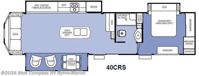 2015 Forest River Cedar Creek Cottage 40CRS - Used Destination Trailer For Sale by Blue Compass RV Byron-Macon in Byron, Georgia features Slideout