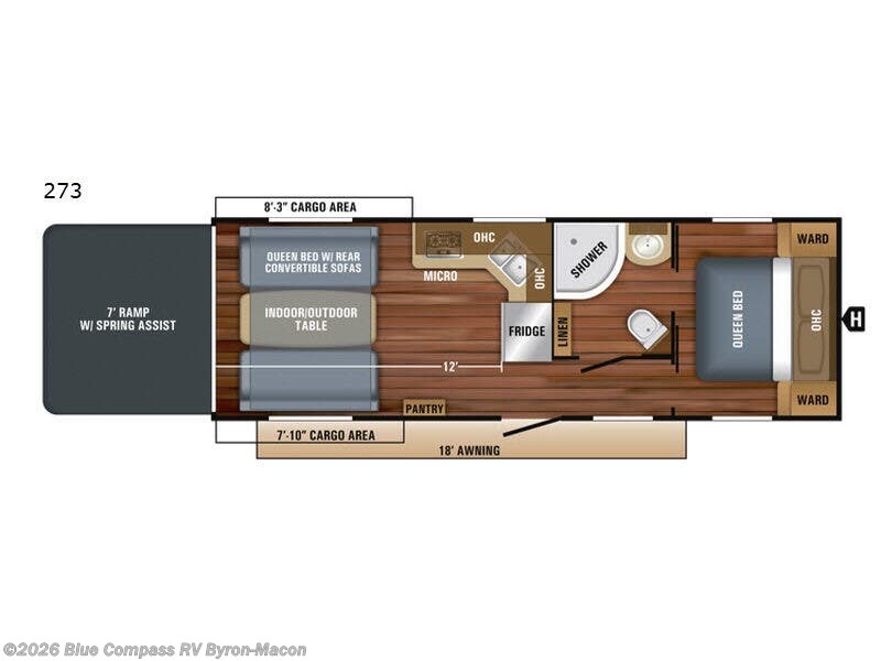2018 Jayco Octane Super Lite 273 - Used Toy Hauler For Sale by Blue Compass RV Byron-Macon in Byron, Georgia
