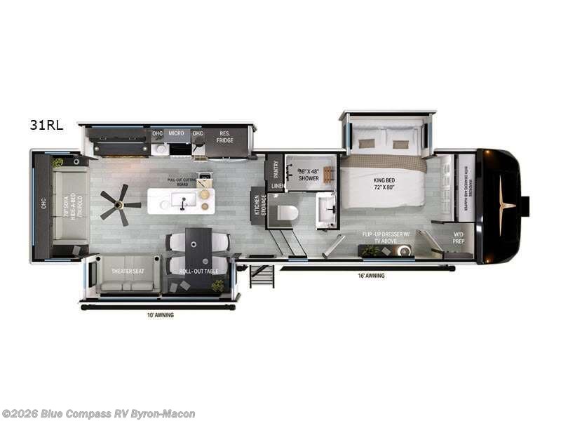 2027 Heartland Bighorn 31RL - New Fifth Wheel For Sale by Blue Compass RV Byron-Macon in Byron, Georgia features Slideout