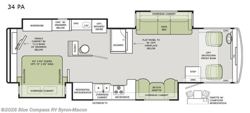 2020 Tiffin Open Road Allegro 34 PA - Used Class A For Sale by Blue Compass RV Byron-Macon in Byron, Georgia features Slideout