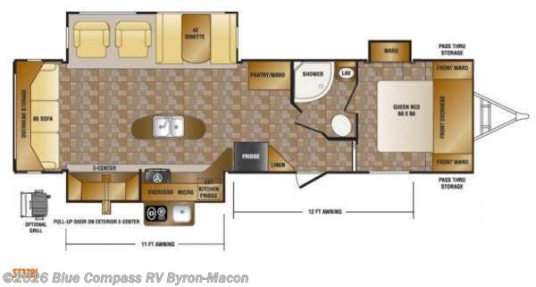 2014 CrossRoads Sunset Trail Reserve ST32RL - Used Travel Trailer For Sale by Blue Compass RV Byron-Macon in Byron, Georgia features Slideout