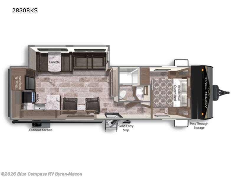 2022 Dutchmen Aspen Trail 2880RKS - Used Travel Trailer For Sale by Blue Compass RV Byron-Macon in Byron, Georgia features Slideout