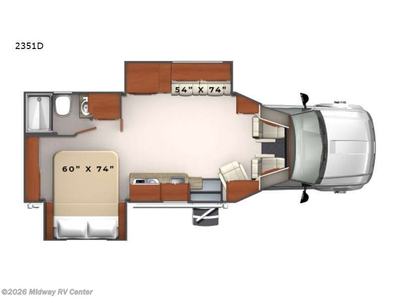 2023 Phoenix Cruiser Phoenix  2351D - Used Class B+ For Sale by Midway RV Center in Grand Rapids, Michigan features Slideout