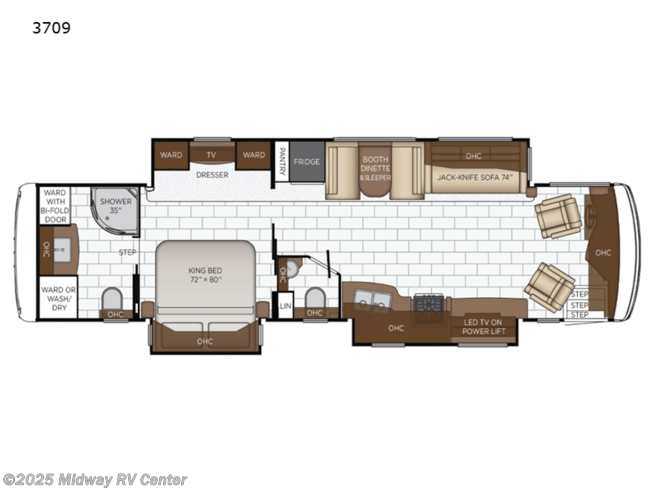 2022 Newmar Kountry Star 3709 - Used Class A For Sale by Midway RV Center in Grand Rapids, Michigan