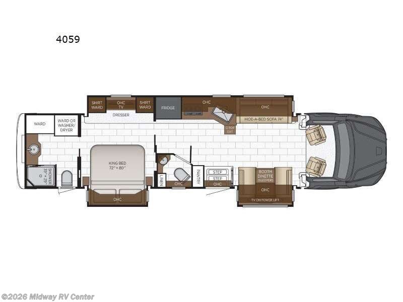 2026 Newmar Super Star 4159 - New Super C For Sale by Midway RV Center in Grand Rapids, Michigan features Slideout
