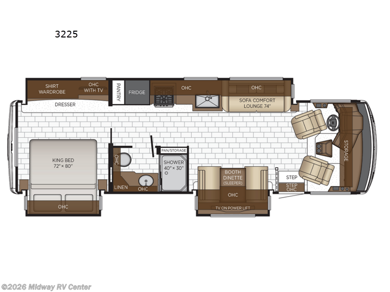 2026 Newmar Bay Star 3225 - New Class A For Sale by Midway RV Center in Grand Rapids, Michigan features Slideout