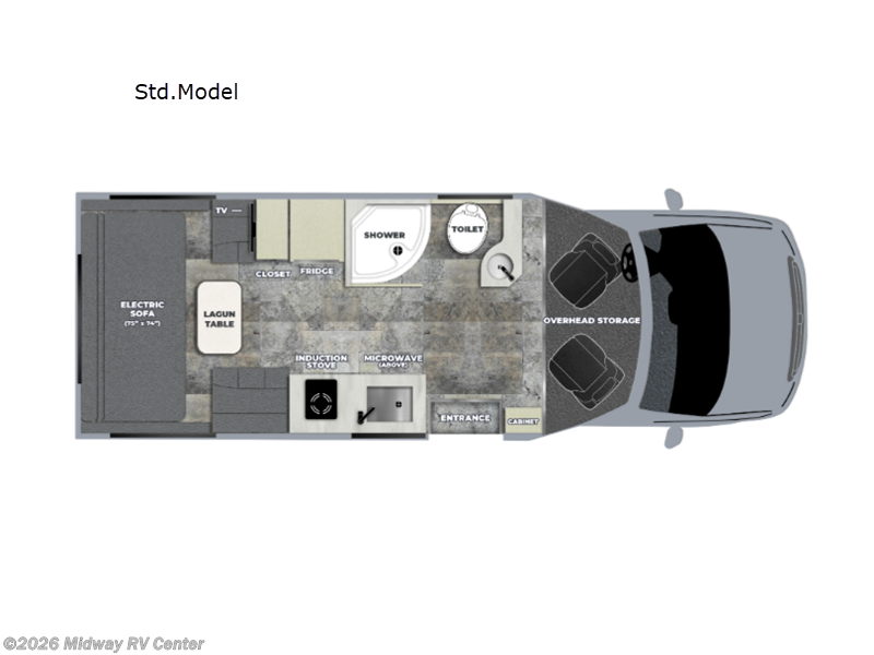 2026 Pleasure-Way Plateau XLTS Std. Model - New Class B For Sale by Midway RV Center in Grand Rapids, Michigan